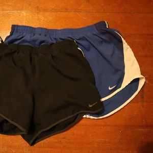 2 pairs of Nike track shorts